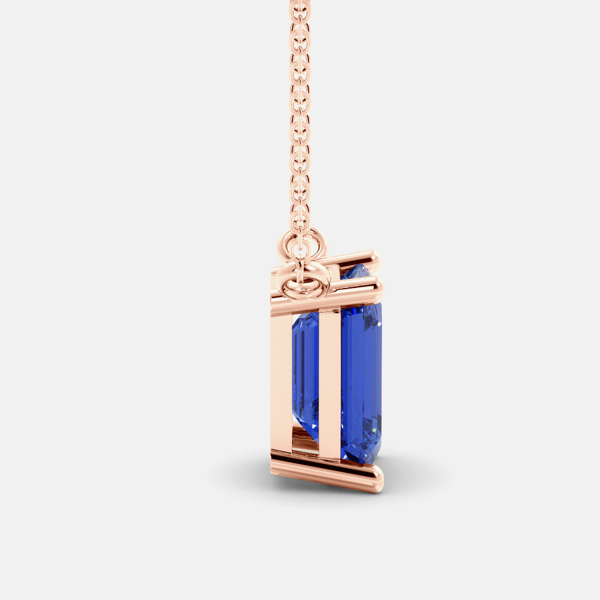 The One Emerald-Cut Solitaire Necklace