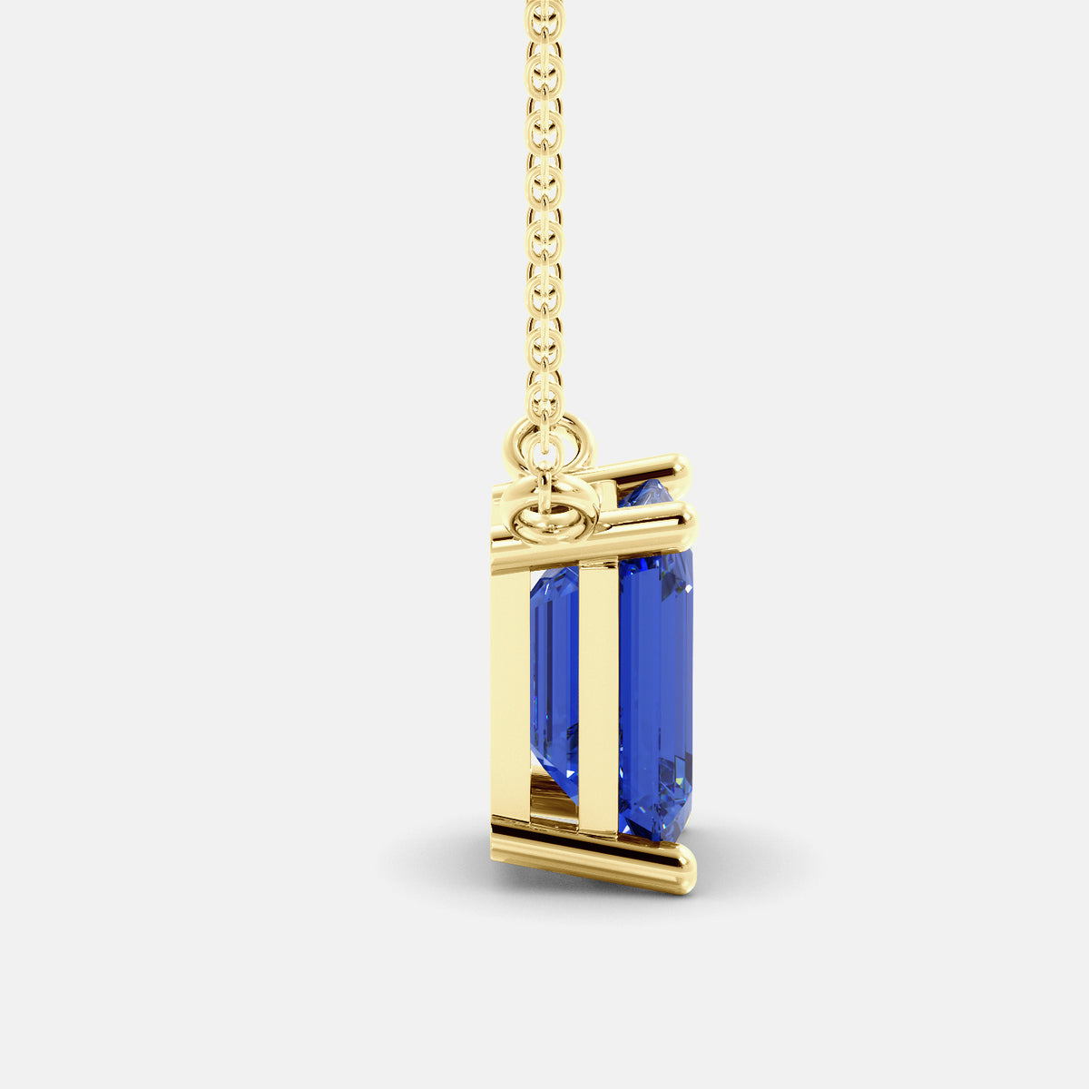 The One Emerald-Cut Solitaire Necklace