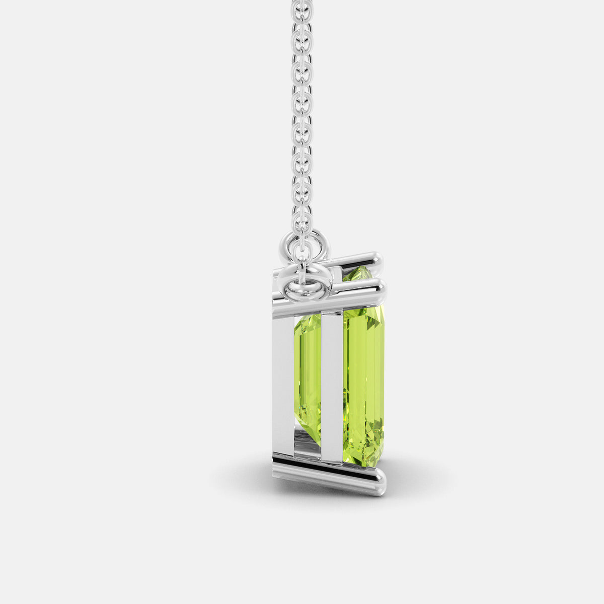 The One Emerald-Cut Solitaire Necklace