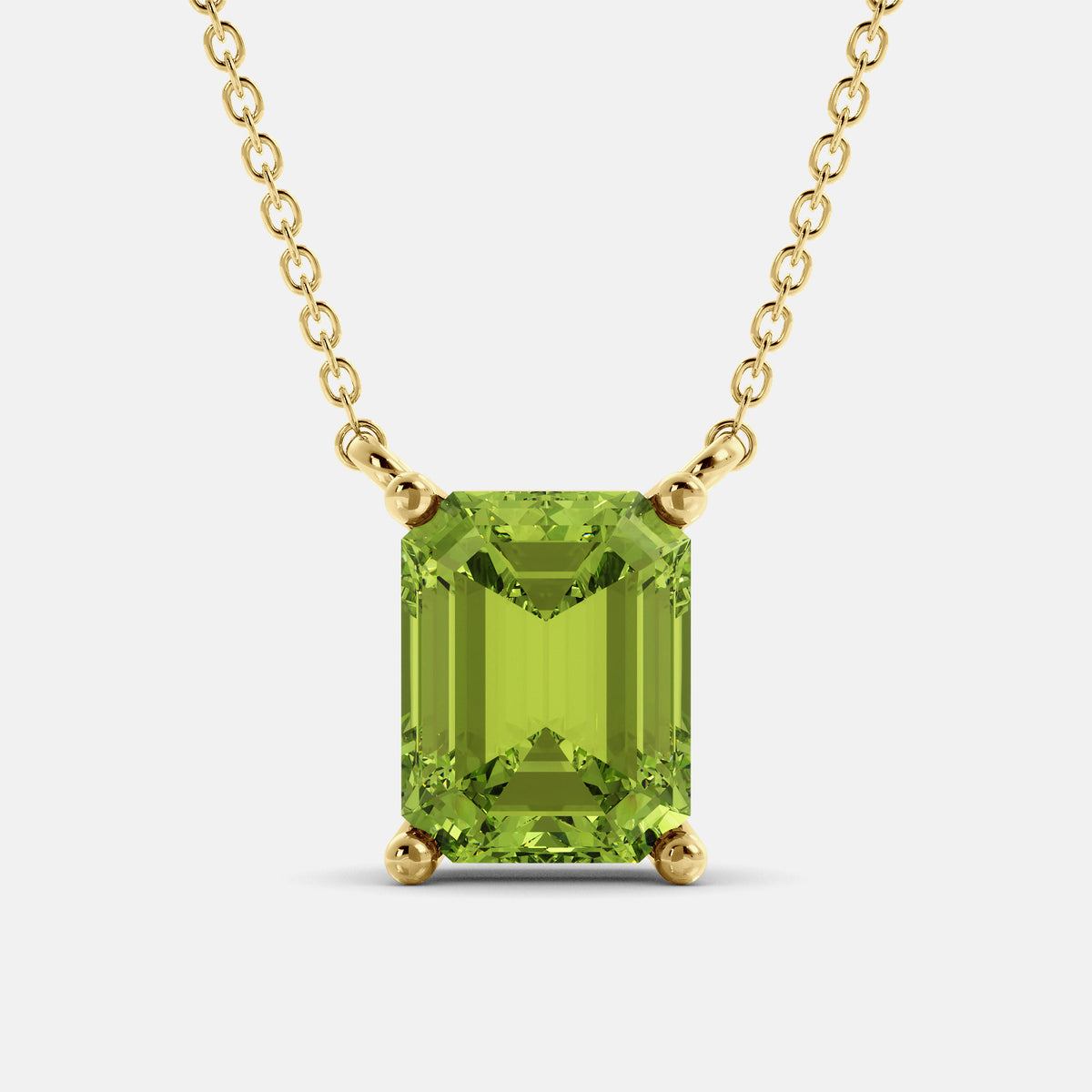 The One Emerald-Cut Solitaire Necklace