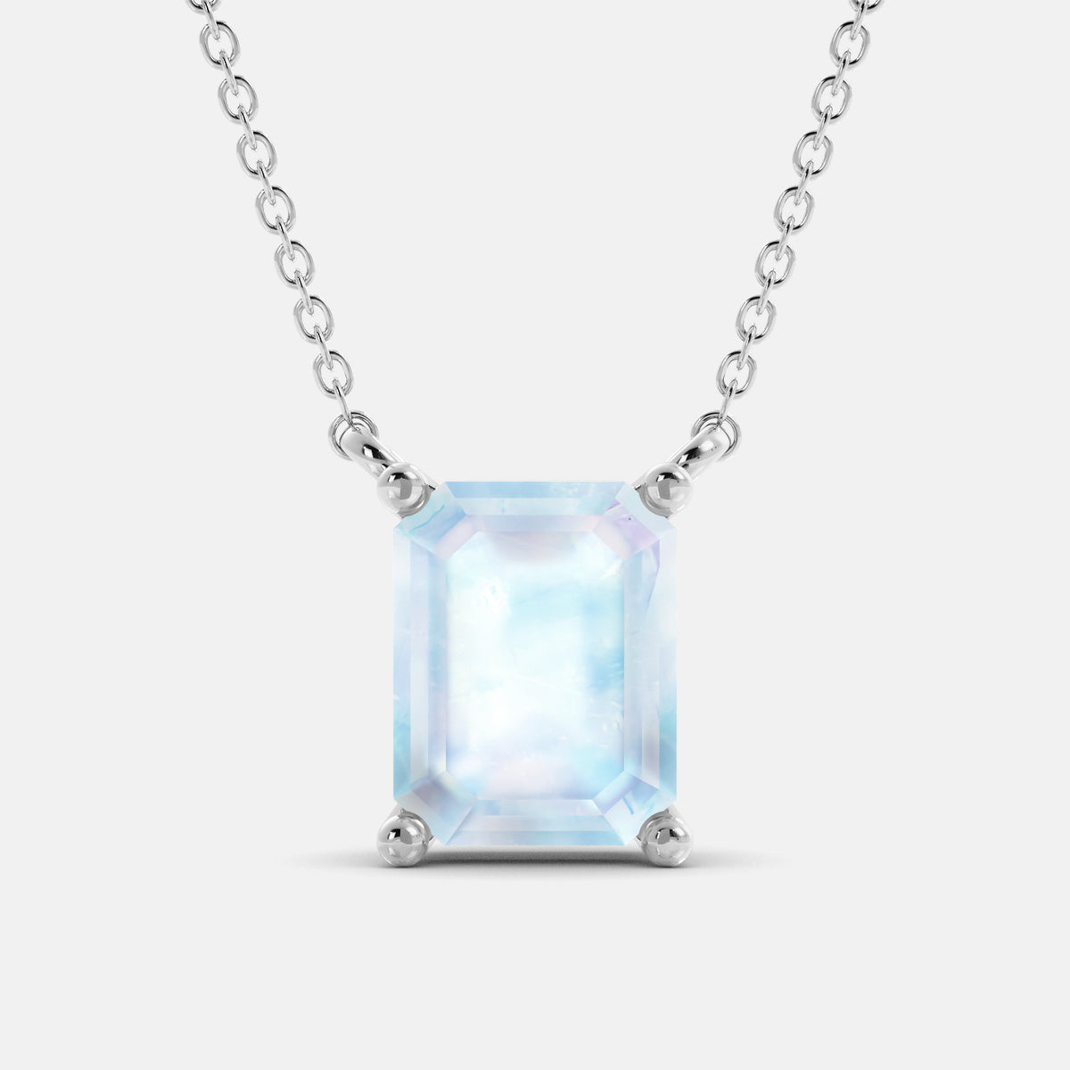 The One Emerald-Cut Solitaire Necklace