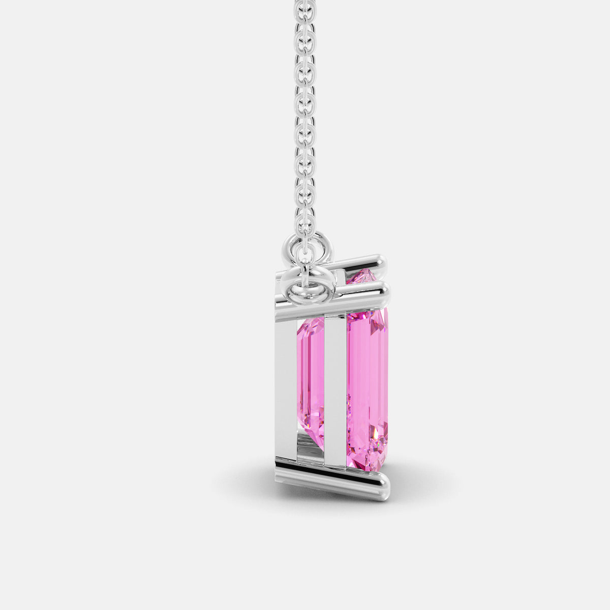The One Emerald-Cut Solitaire Necklace