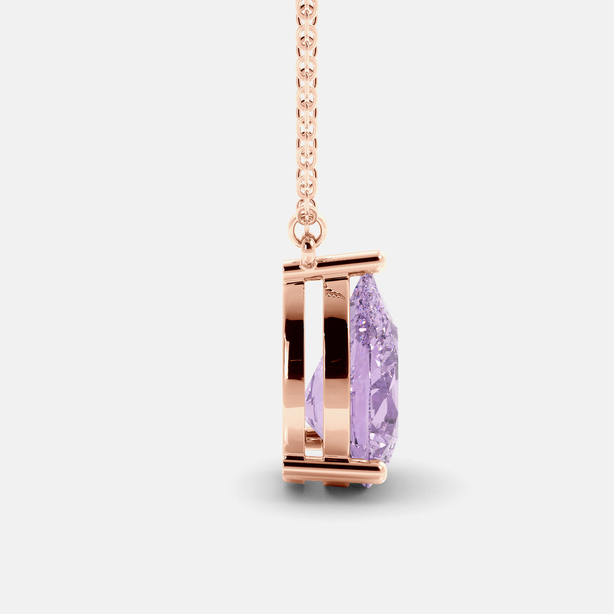 The One Pear-Cut Solitaire Necklace