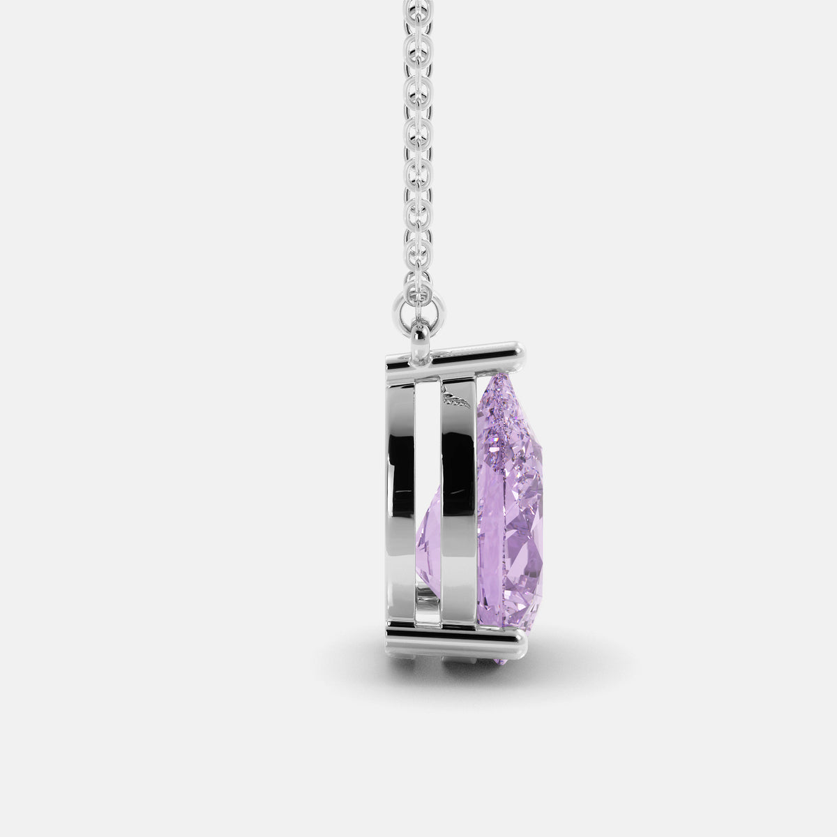 The One Pear-Cut Solitaire Necklace