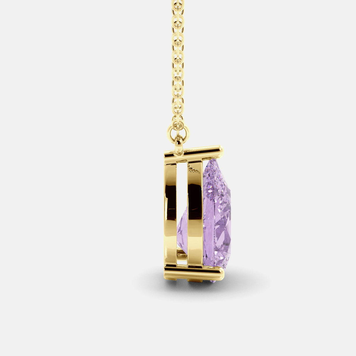 The One Pear-Cut Solitaire Necklace