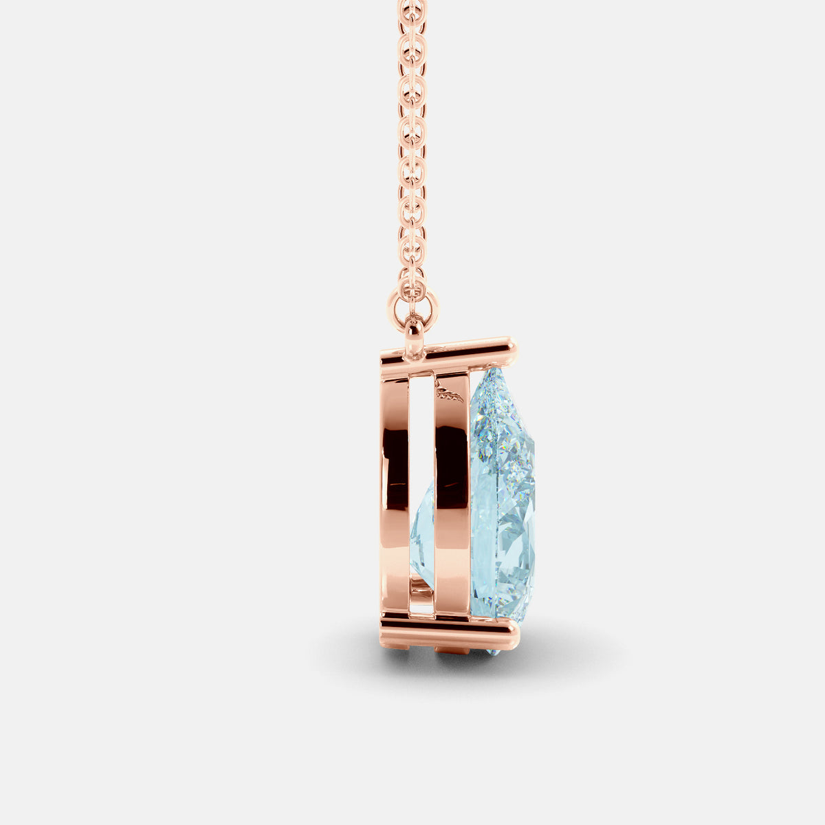 The One Pear-Cut Solitaire Necklace