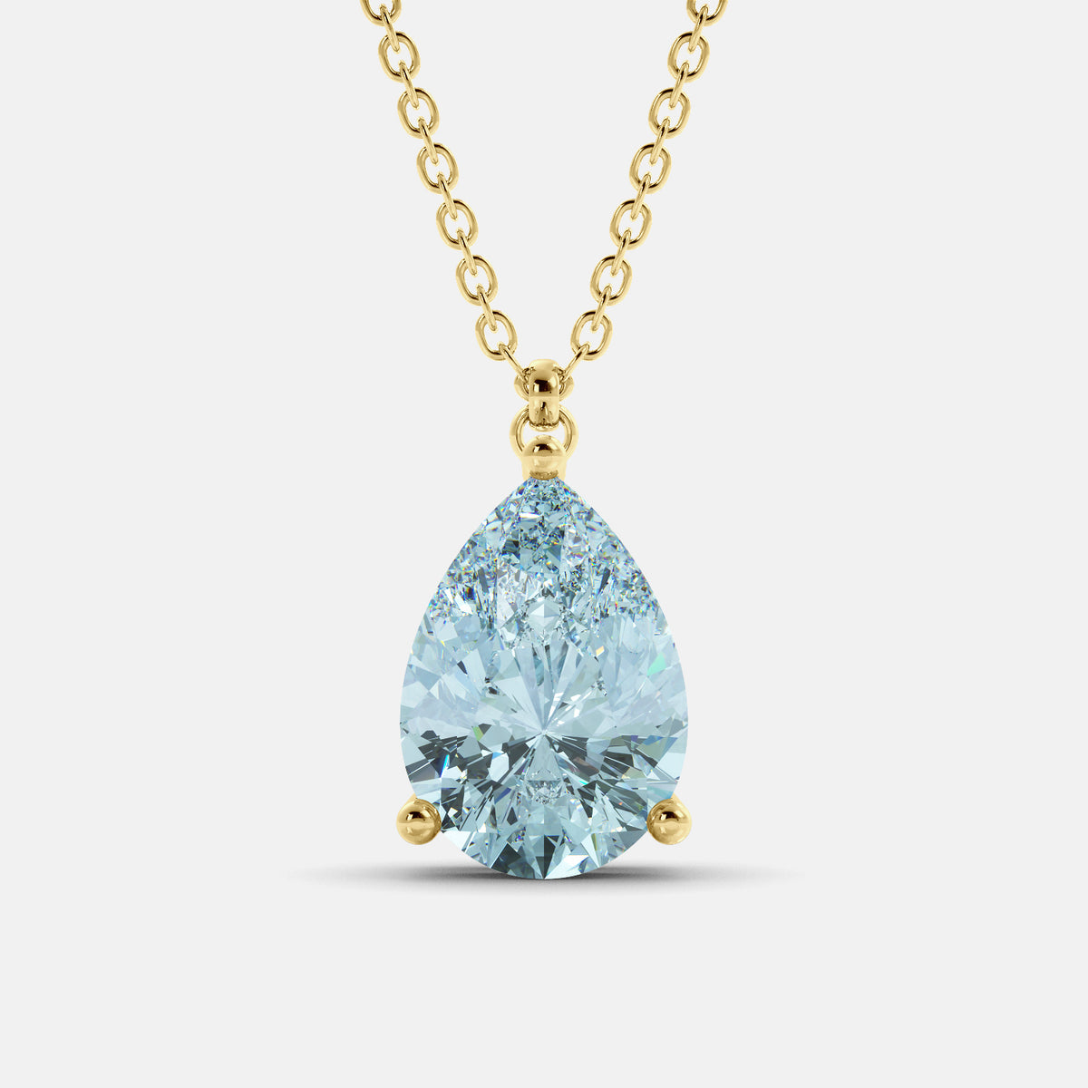 The One Pear-Cut Solitaire Necklace