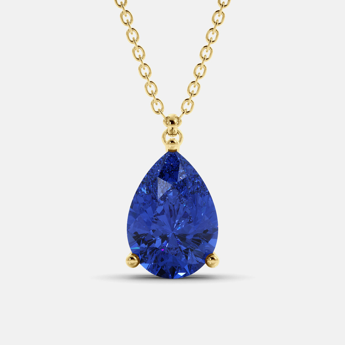 The One Pear-Cut Solitaire Necklace