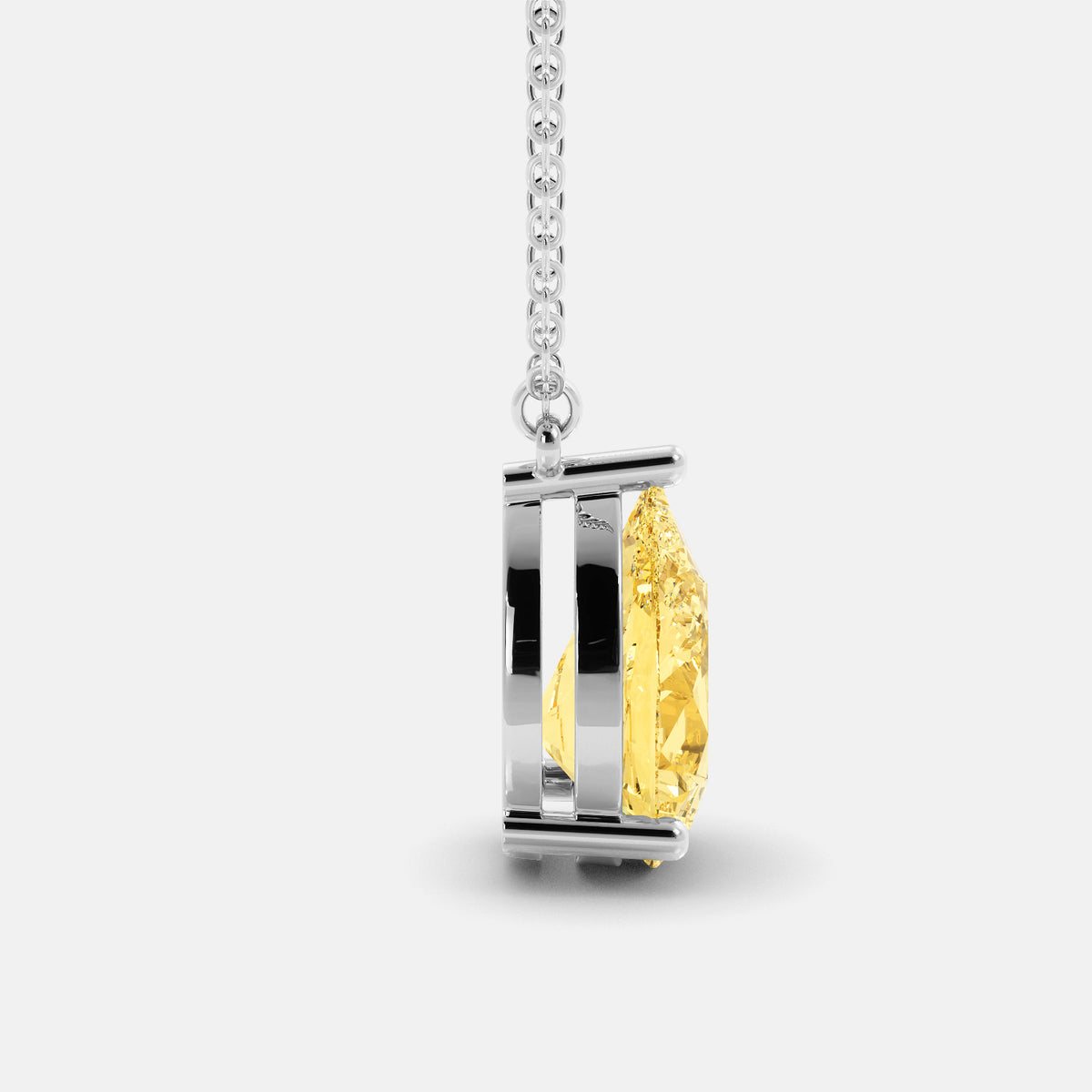 The One Pear-Cut Solitaire Necklace