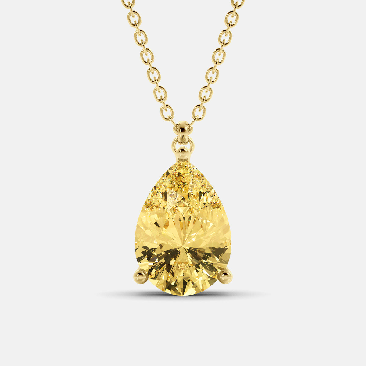 The One Pear-Cut Solitaire Necklace