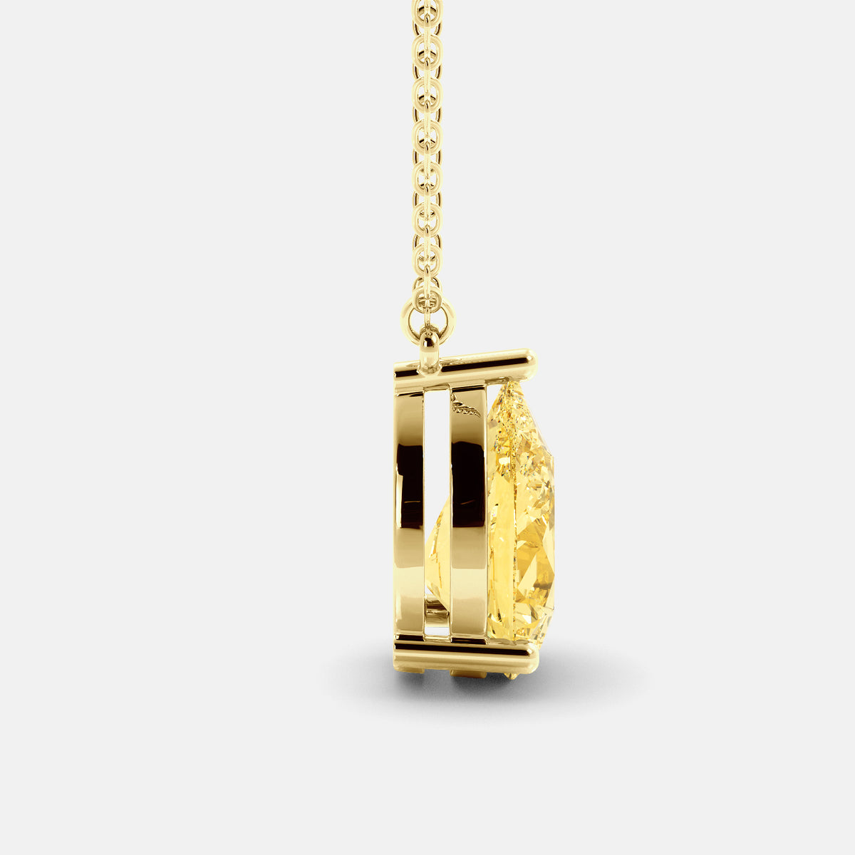 The One Pear-Cut Solitaire Necklace