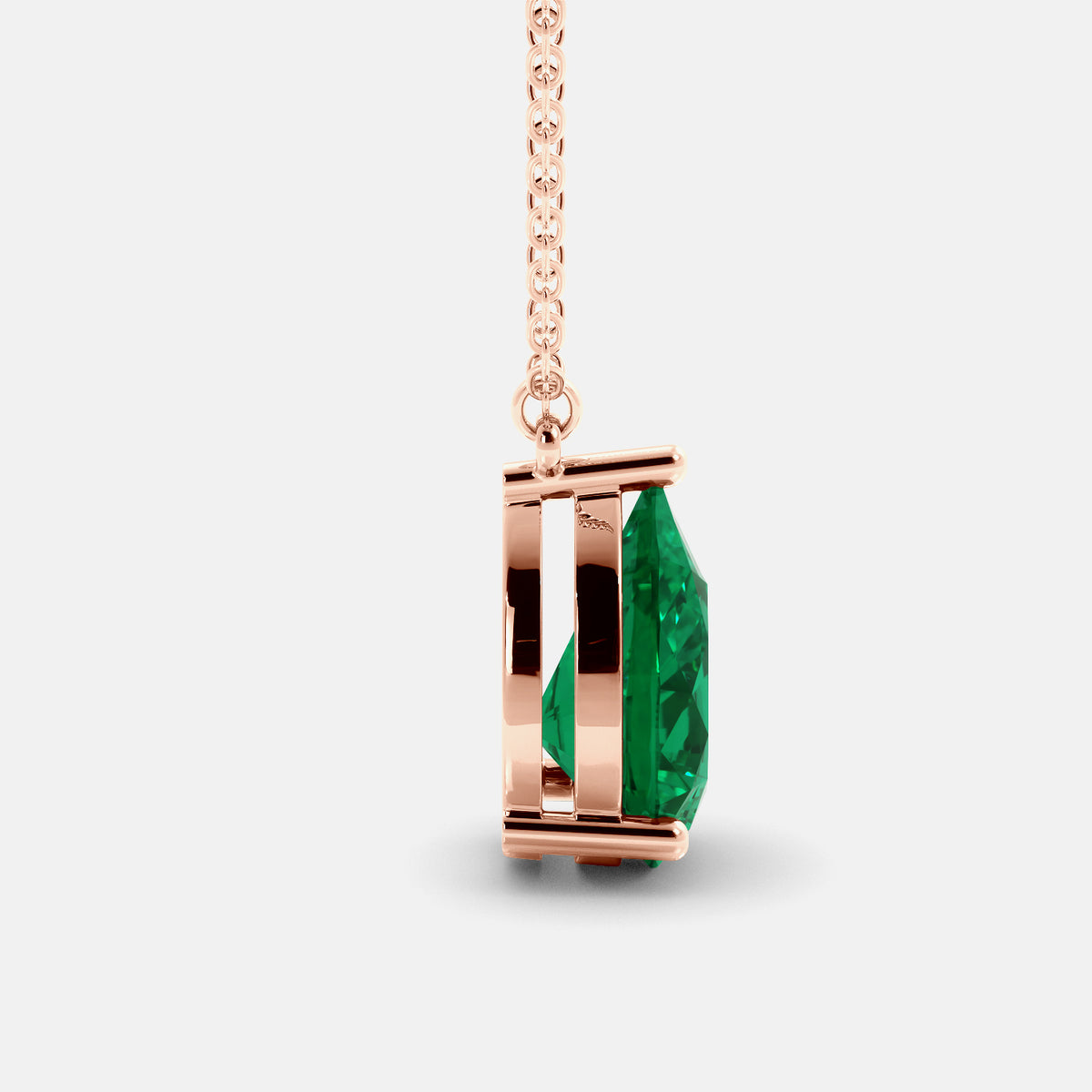 The One Pear-Cut Solitaire Necklace