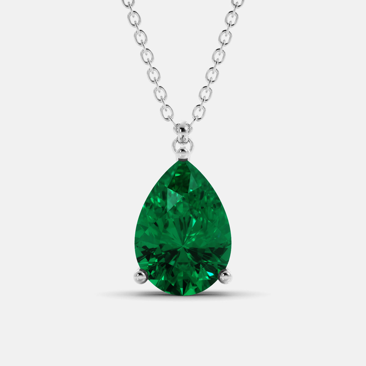 The One Pear-Cut Solitaire Necklace