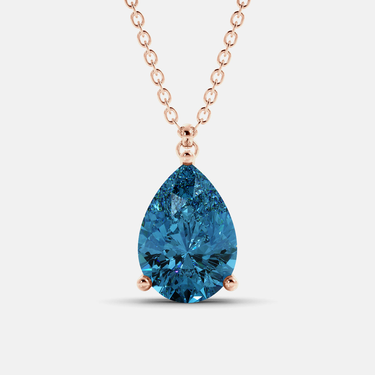 The One Pear-Cut Solitaire Necklace