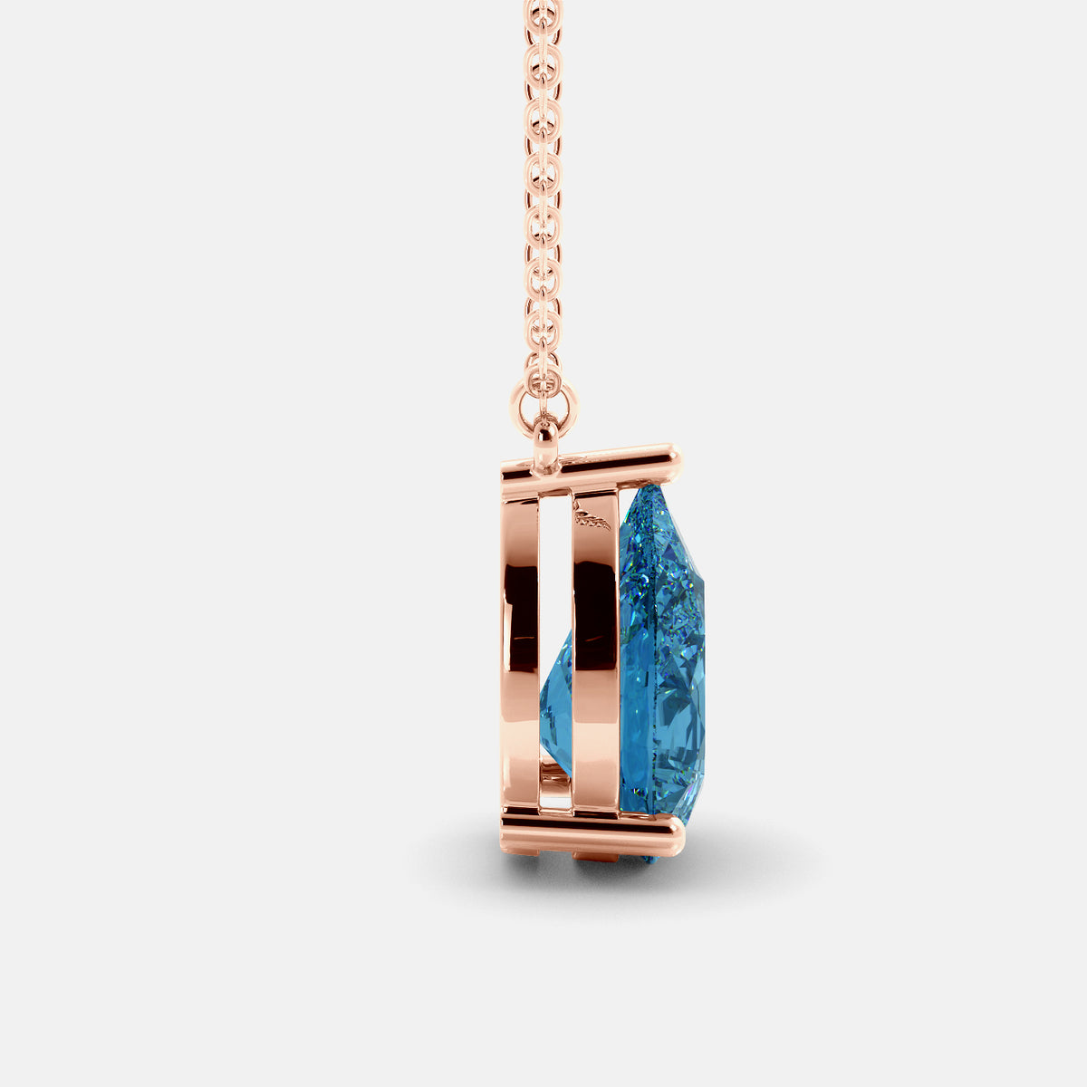 The One Pear-Cut Solitaire Necklace