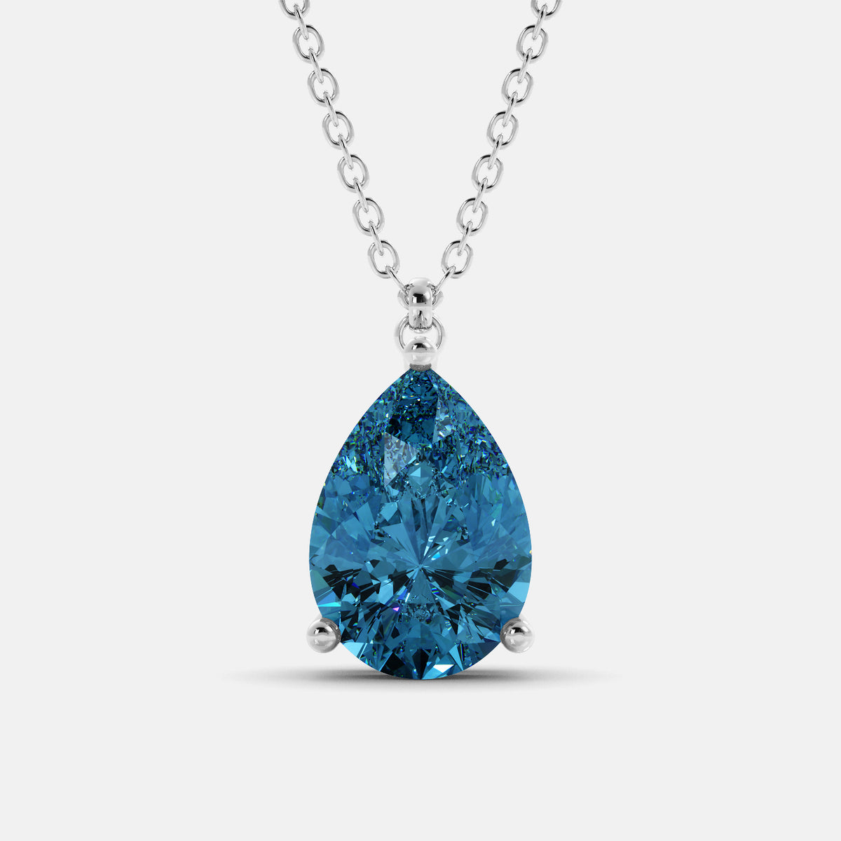 The One Pear-Cut Solitaire Necklace