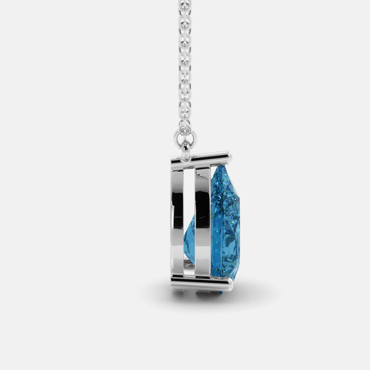 The One Pear-Cut Solitaire Necklace
