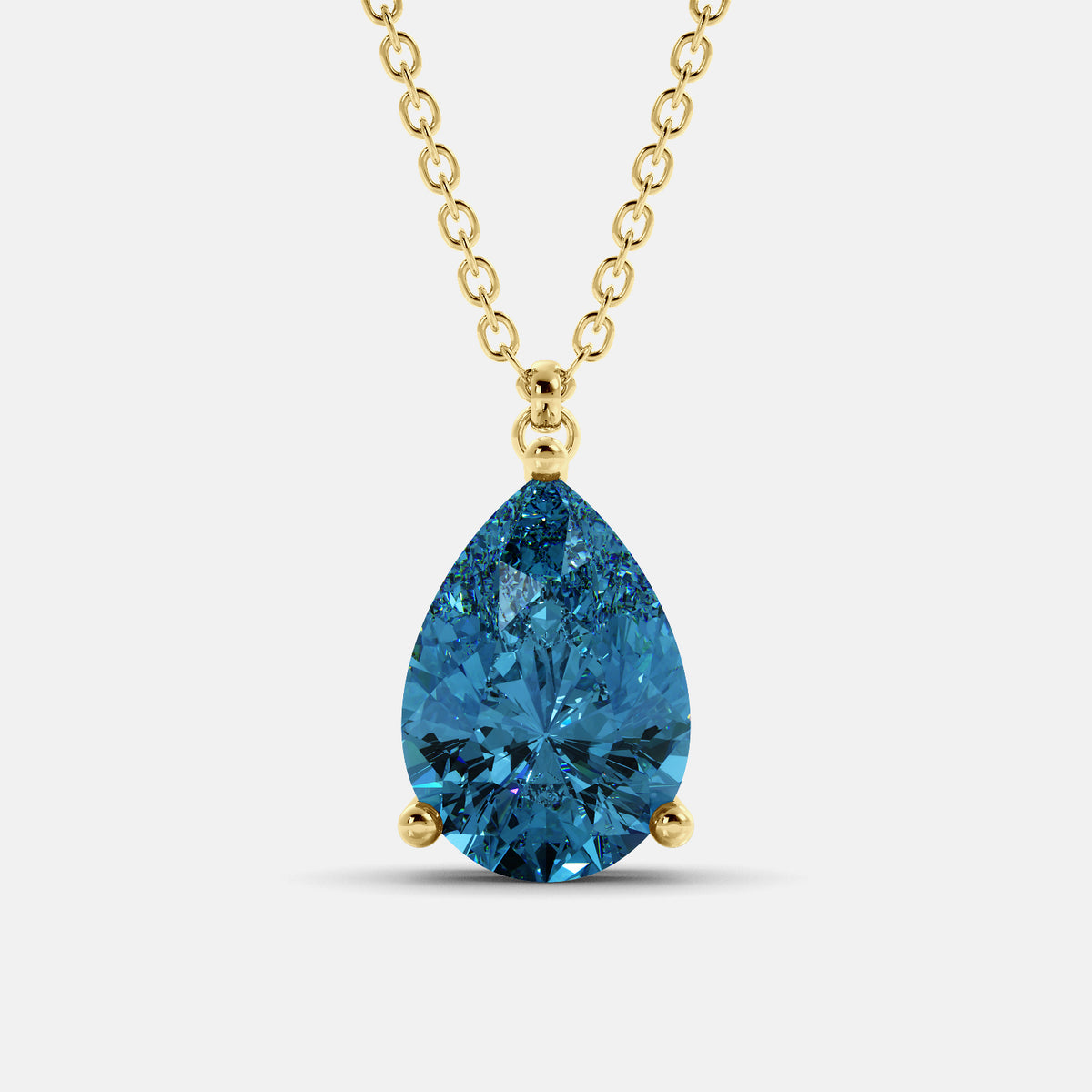 The One Pear-Cut Solitaire Necklace