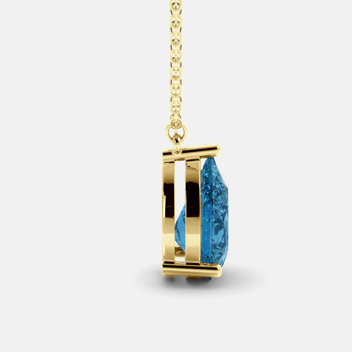 The One Pear-Cut Solitaire Necklace