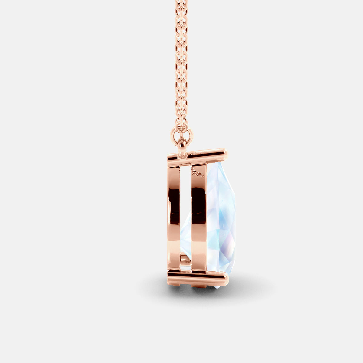 The One Pear-Cut Solitaire Necklace