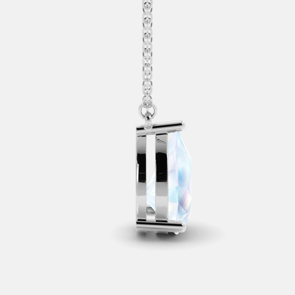 The One Pear-Cut Solitaire Necklace