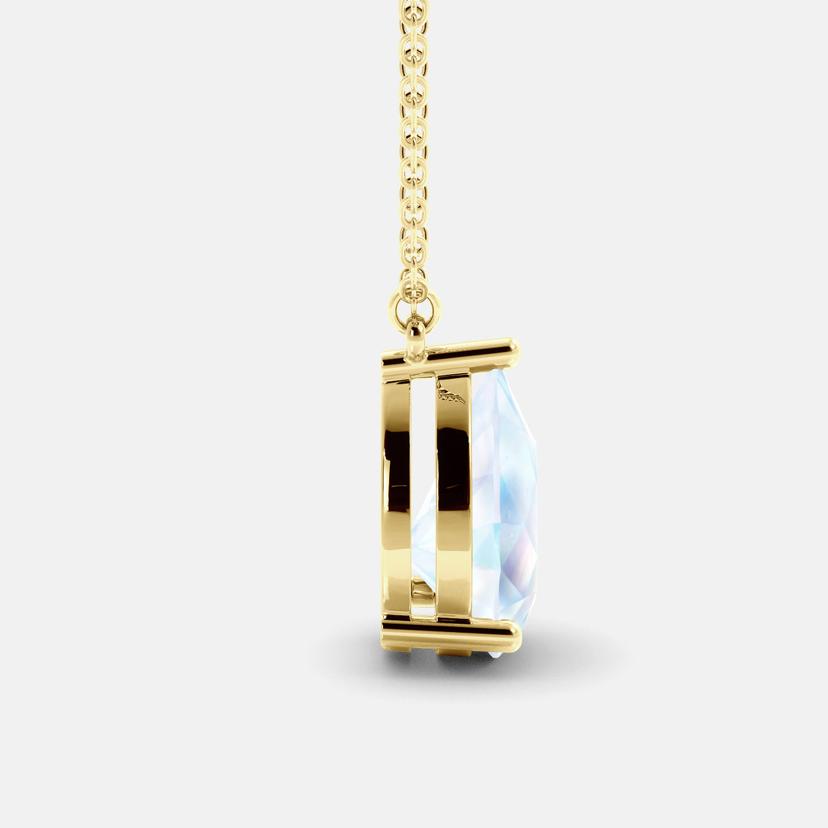 The One Pear-Cut Solitaire Necklace
