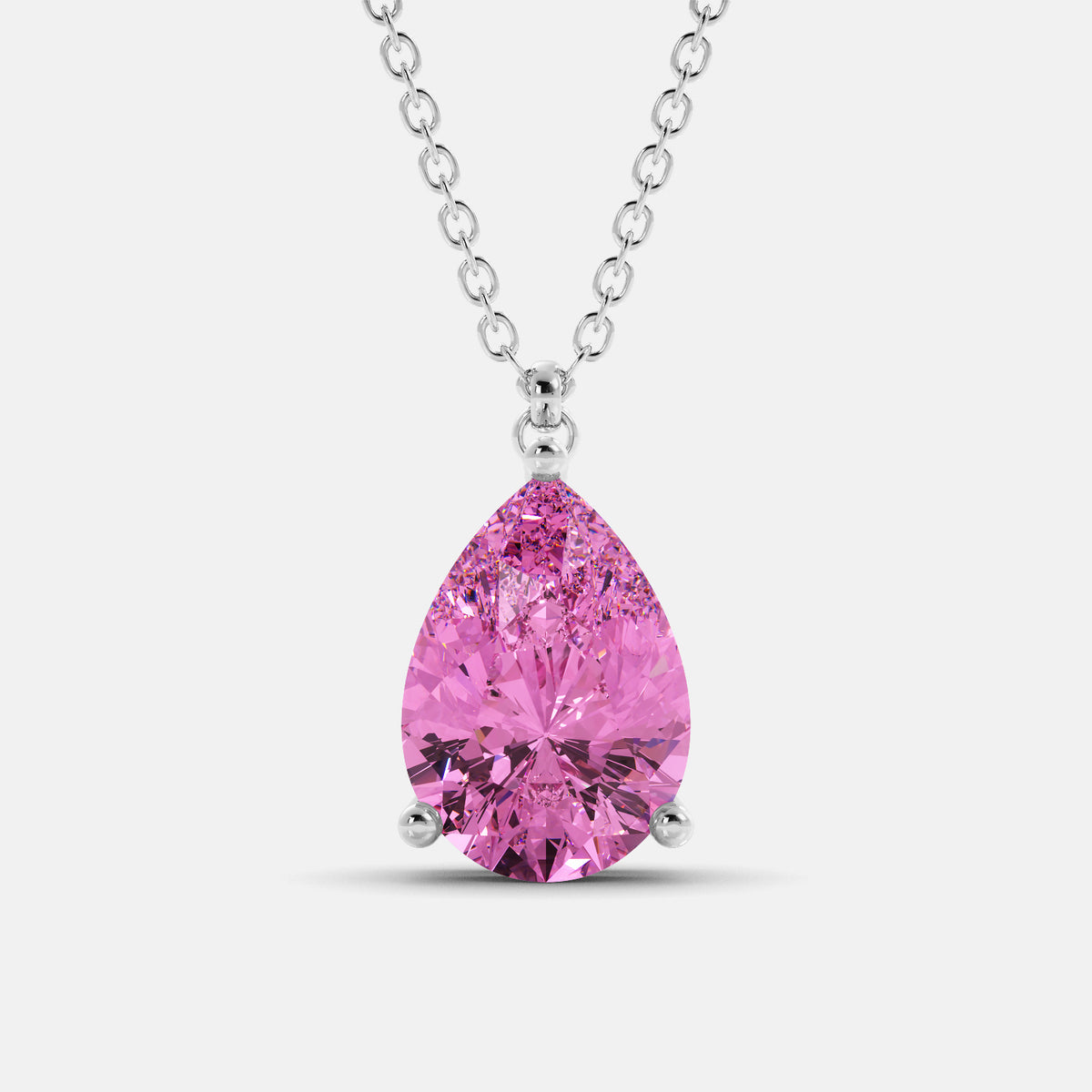 The One Pear-Cut Solitaire Necklace