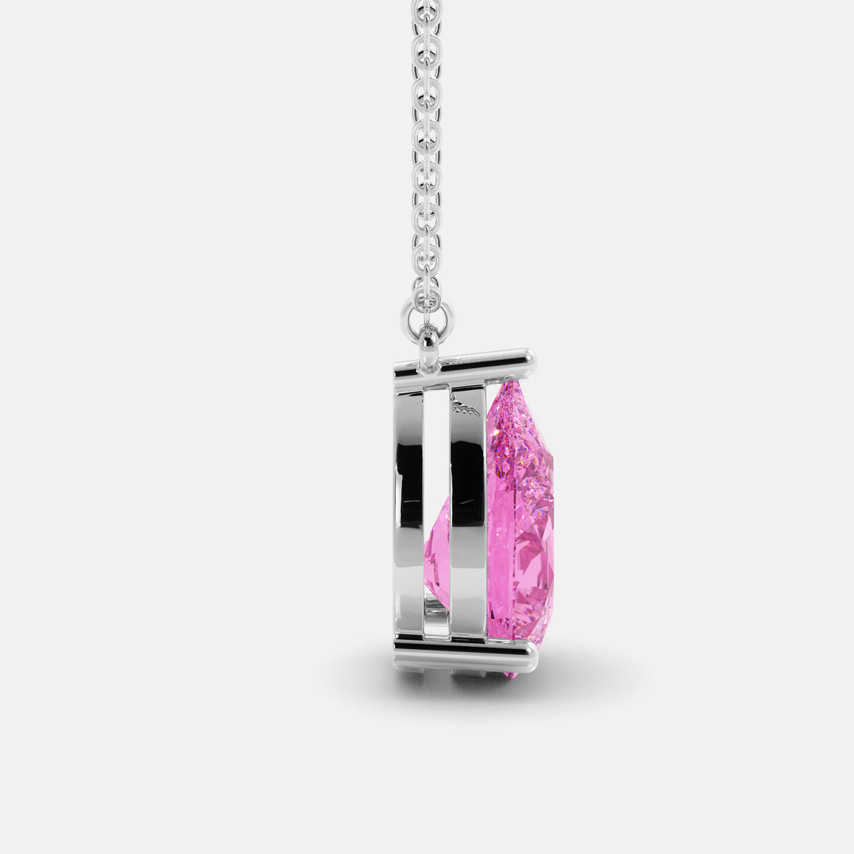 The One Pear-Cut Solitaire Necklace