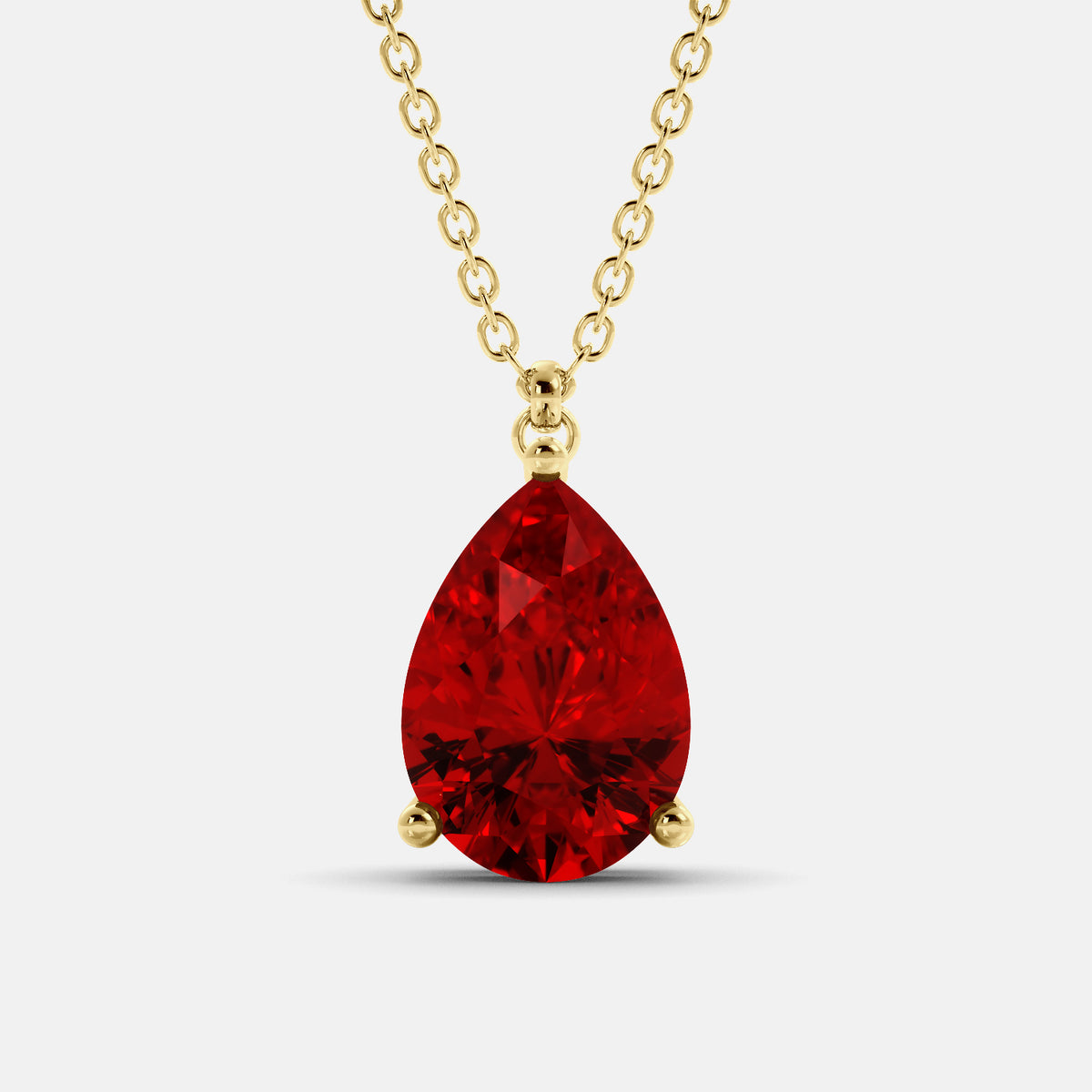 The One Pear-Cut Solitaire Necklace