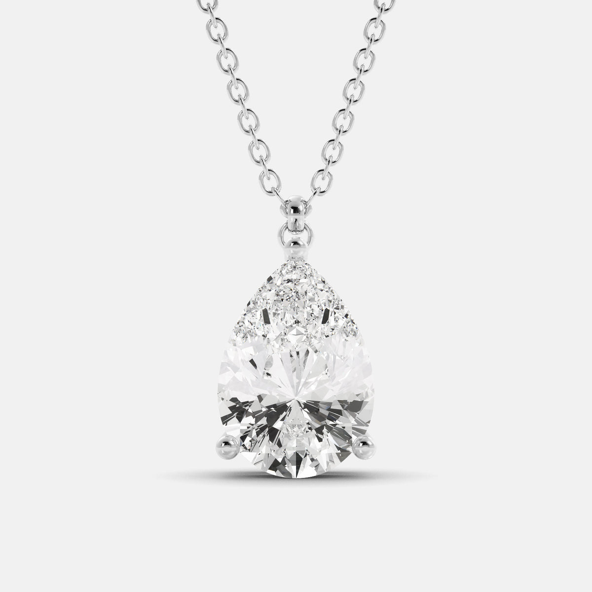 The One Pear-Cut Solitaire Necklace