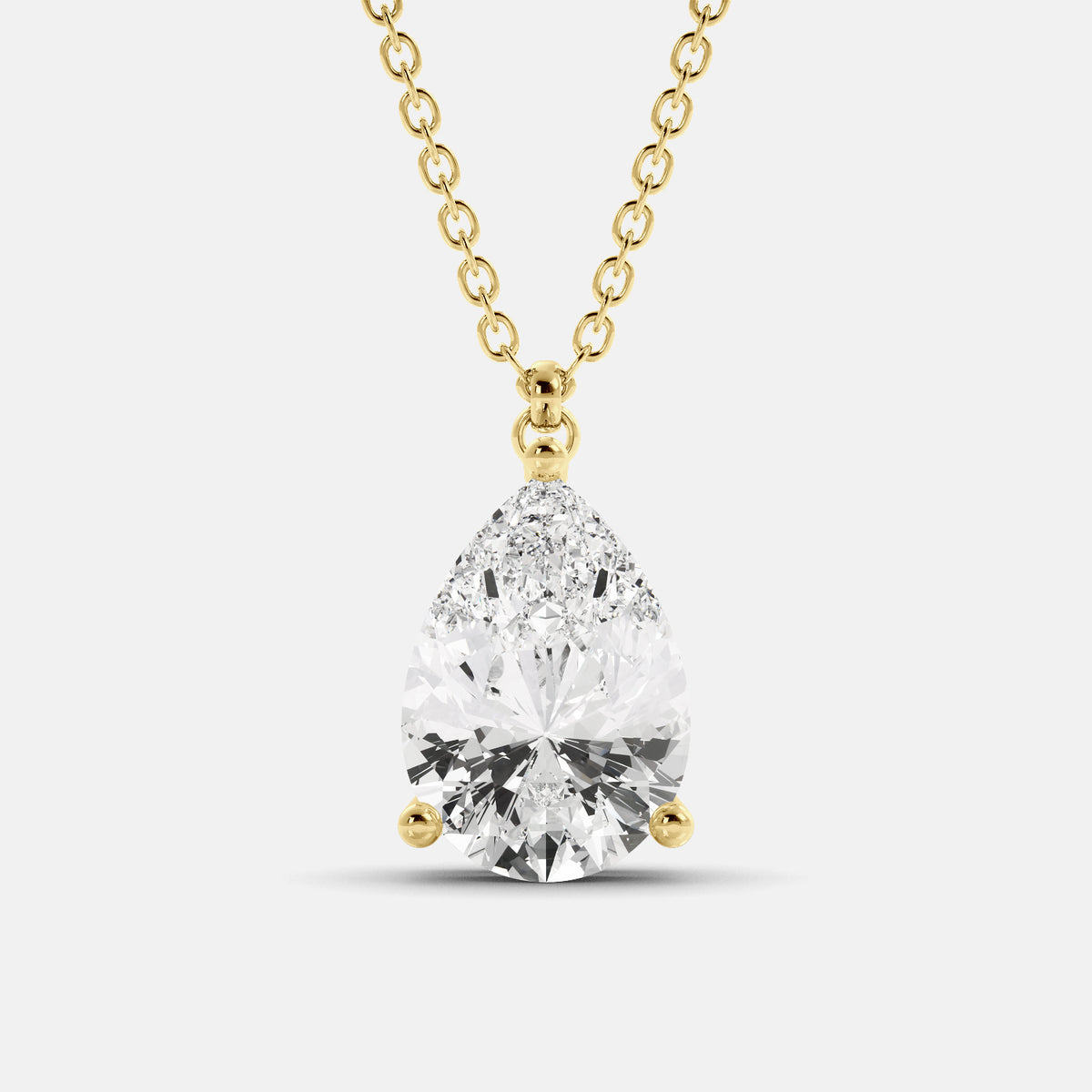 The One Pear-Cut Solitaire Necklace