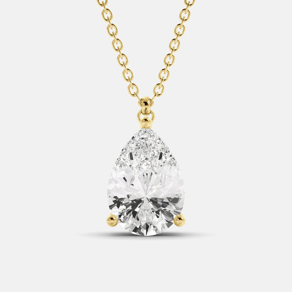 The One Pear-Cut Solitaire Necklace