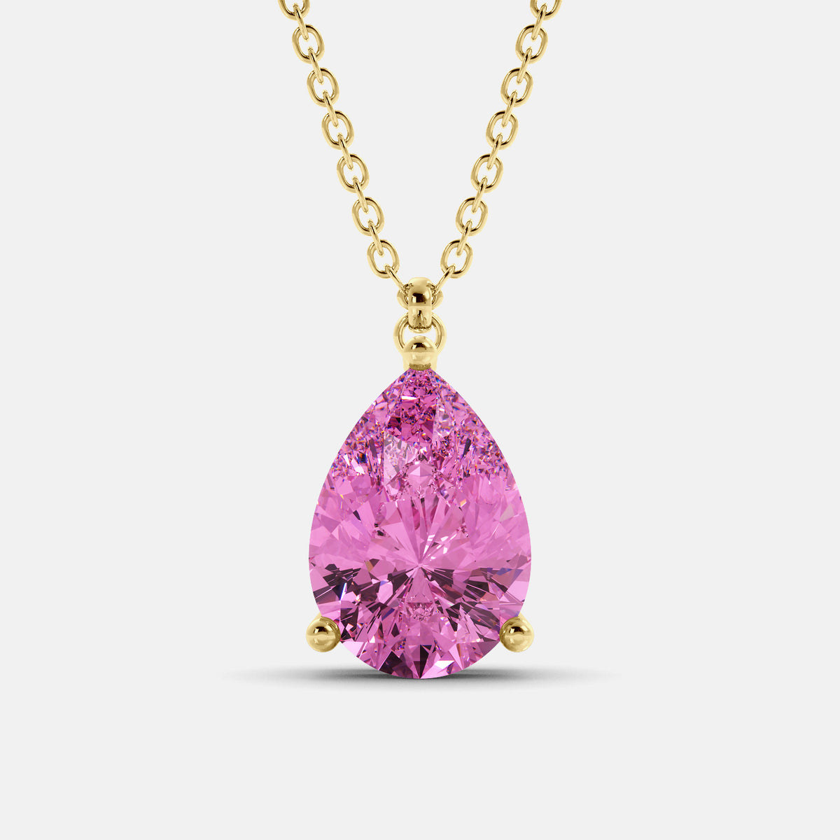 The One Pear-Cut Solitaire Necklace