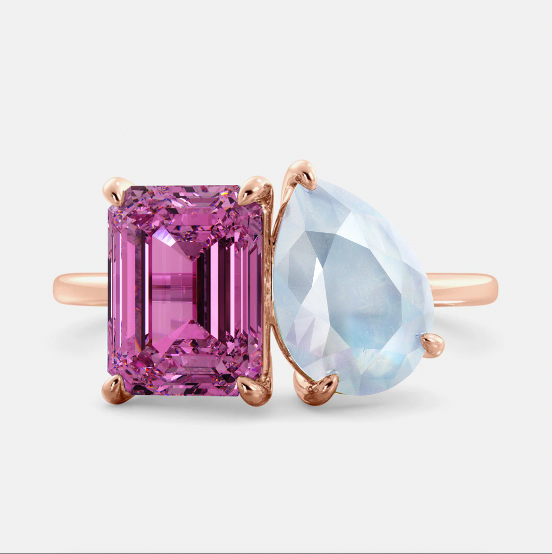 October Toi et Moi Ring