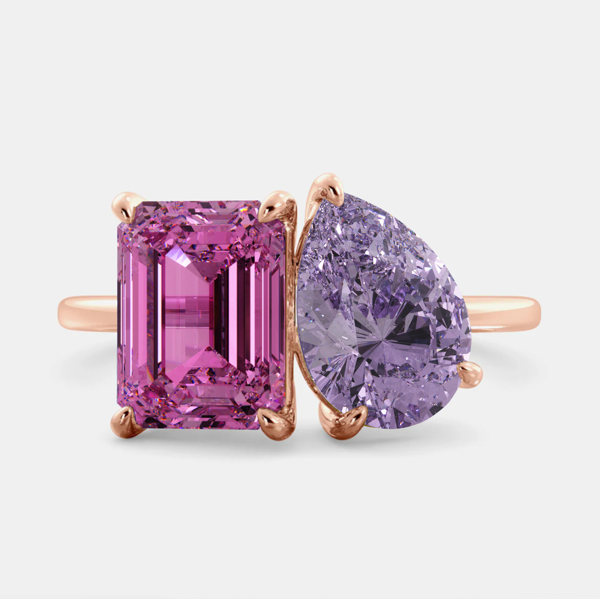 October Toi et Moi Ring