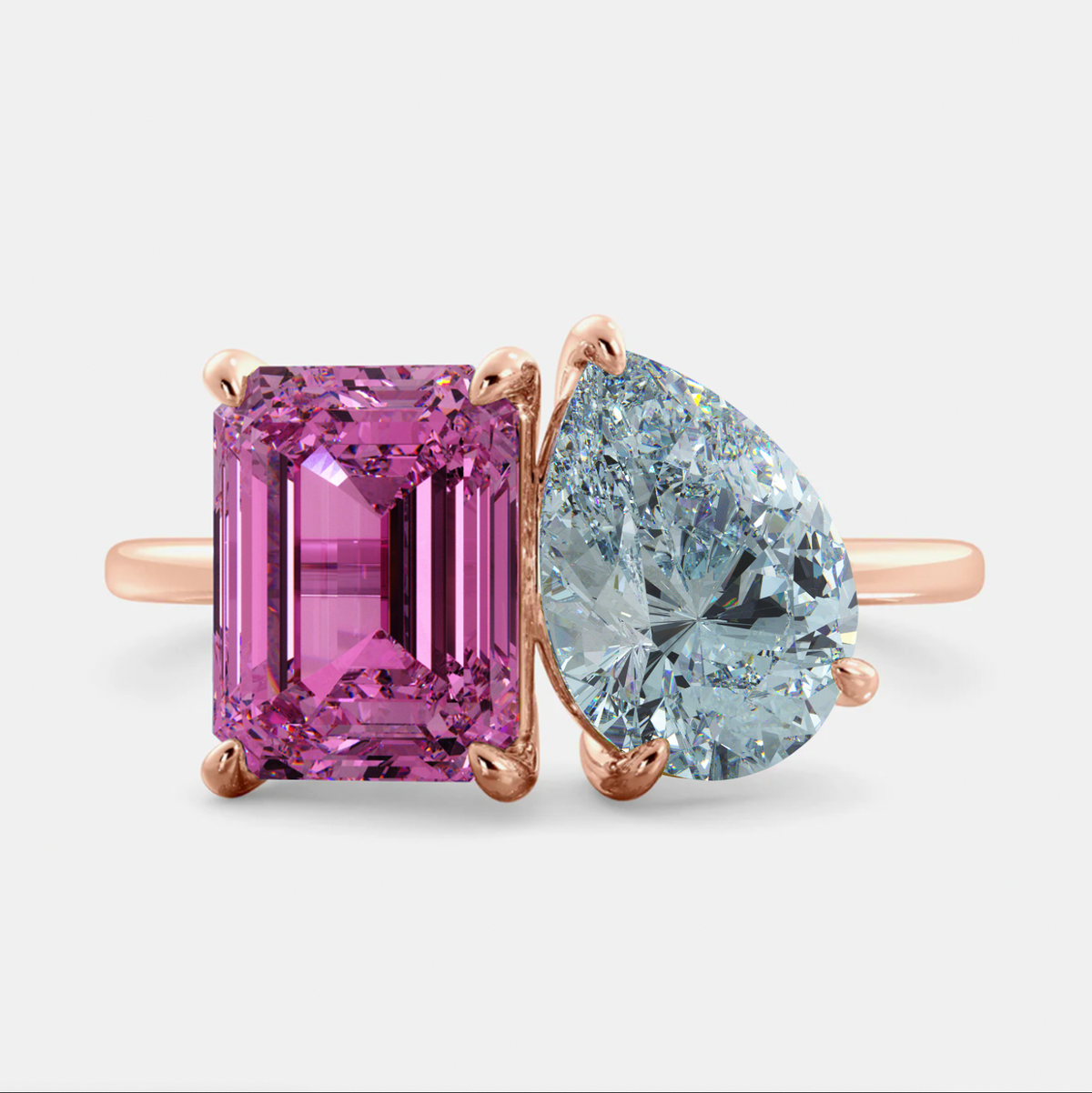 October Toi et Moi Ring