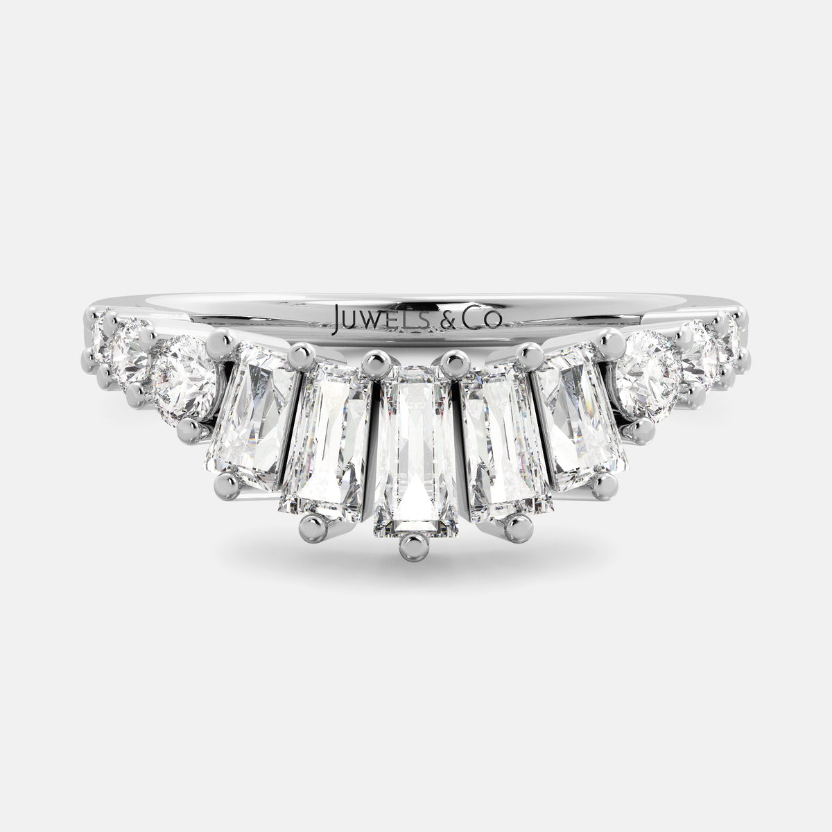 Sunbeams Shadow Band Ring