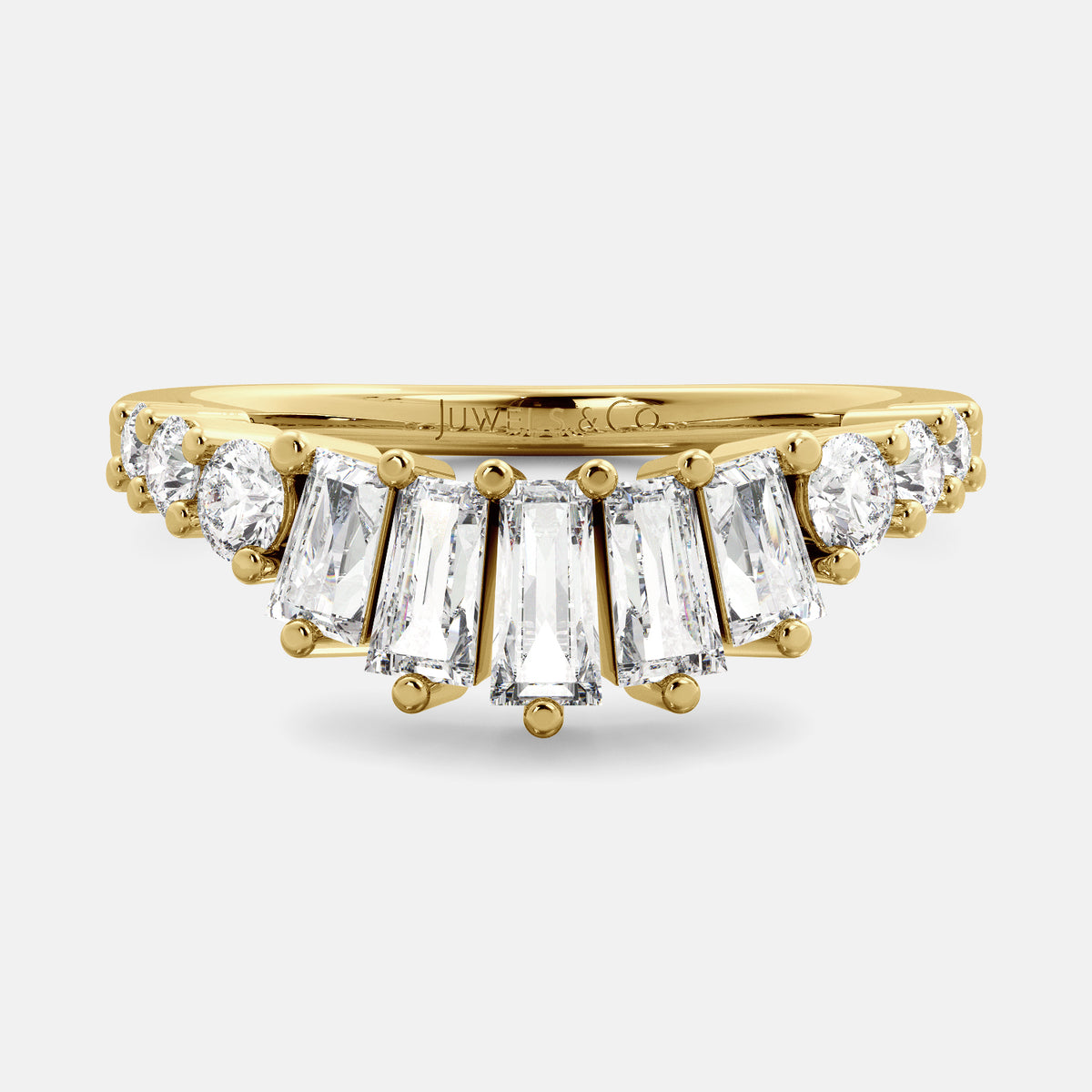 Sunbeams Shadow Band Ring