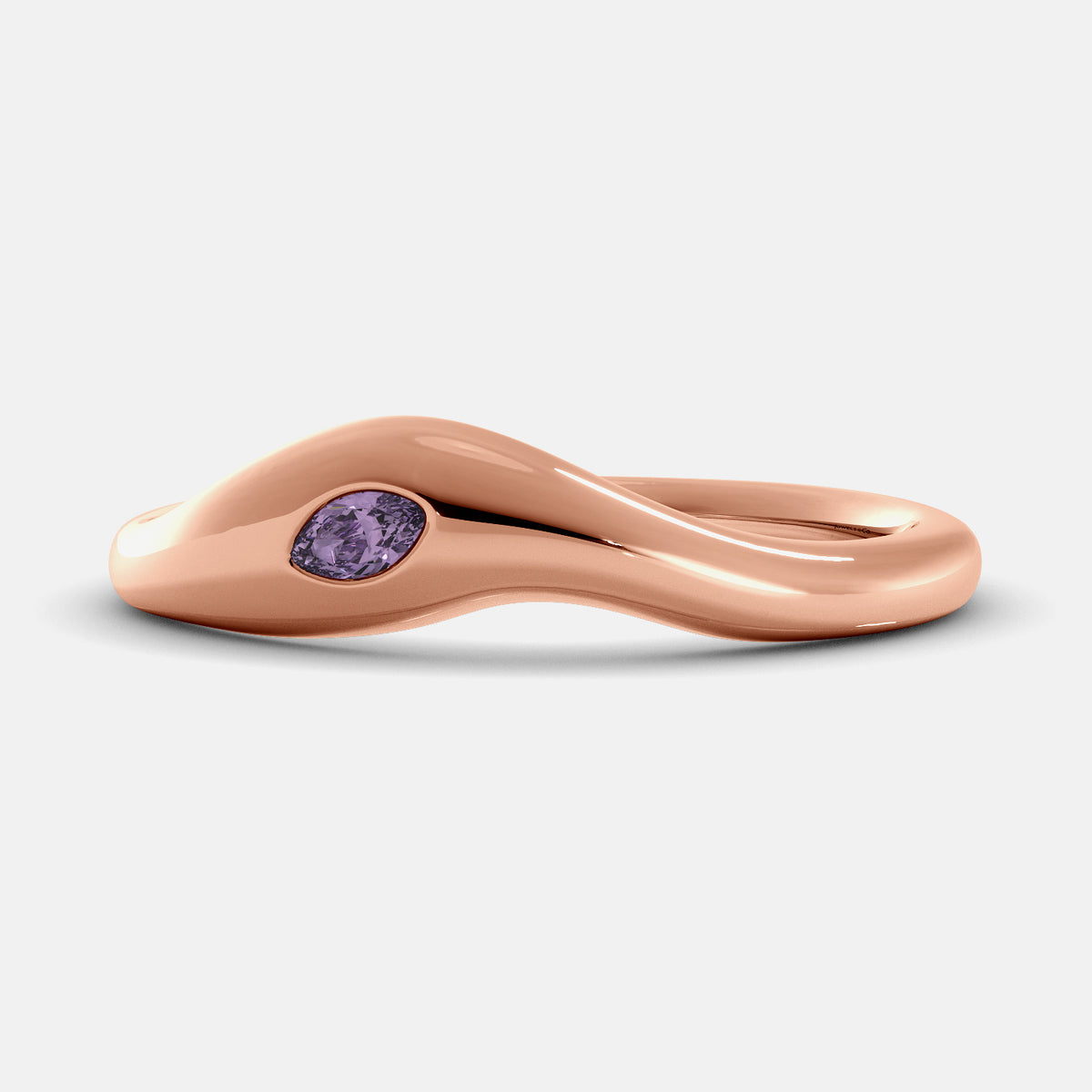 Wave Rings — Deep Sea, The Crest, and Calm Sea in solid 14k gold