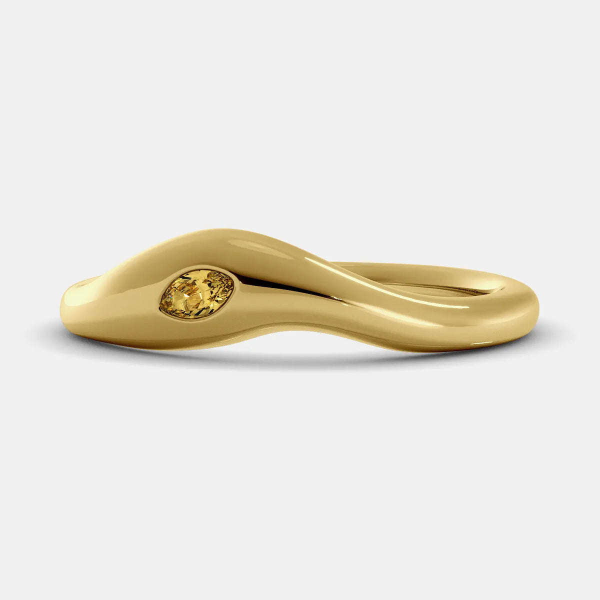 Wave Rings — Deep Sea, The Crest, and Calm Sea in solid 14k gold