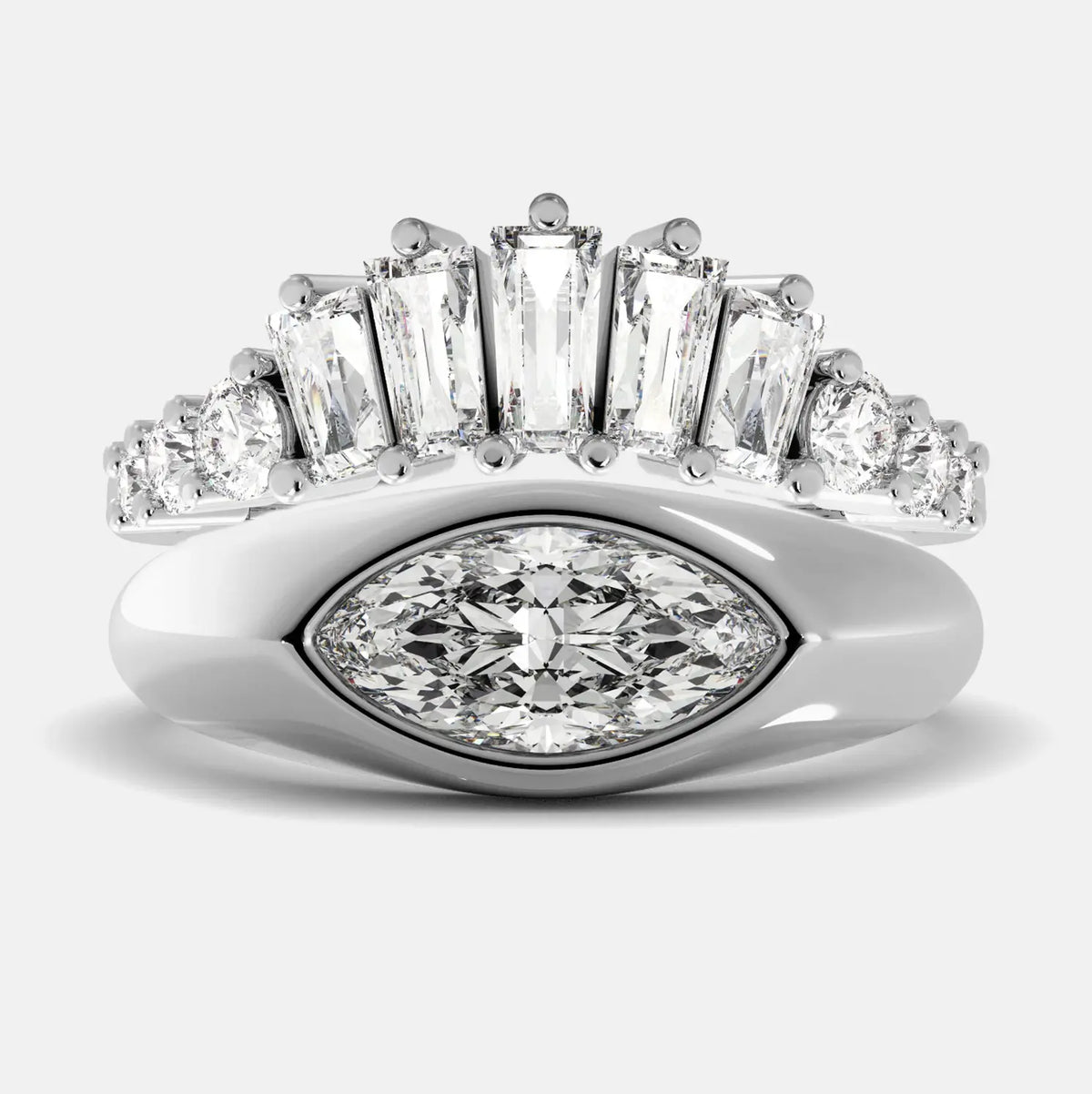The Evil Eye Ring Set - Diamond