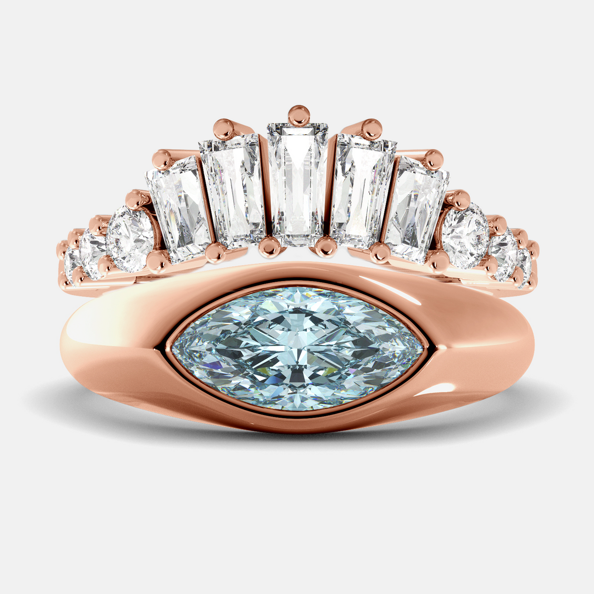 The Evil Eye Ring Set - Diamond