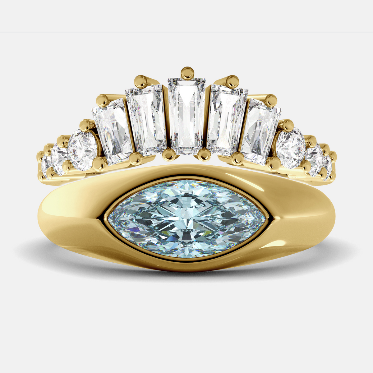 The Evil Eye Ring Set - Diamond