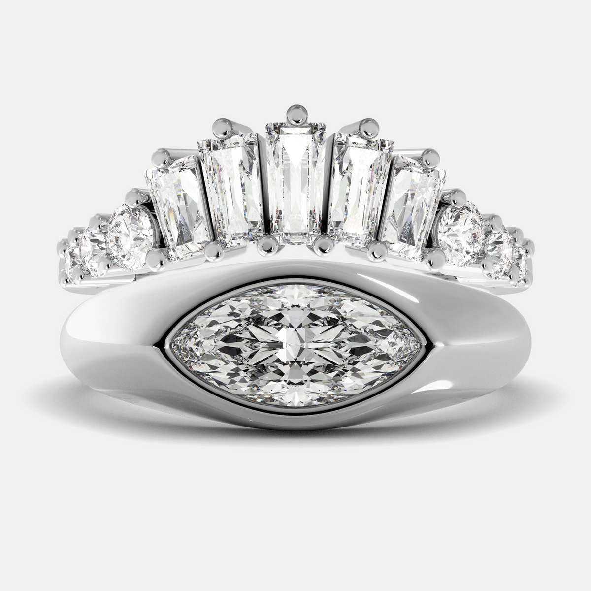 The Evil Eye Ring Set - Diamond
