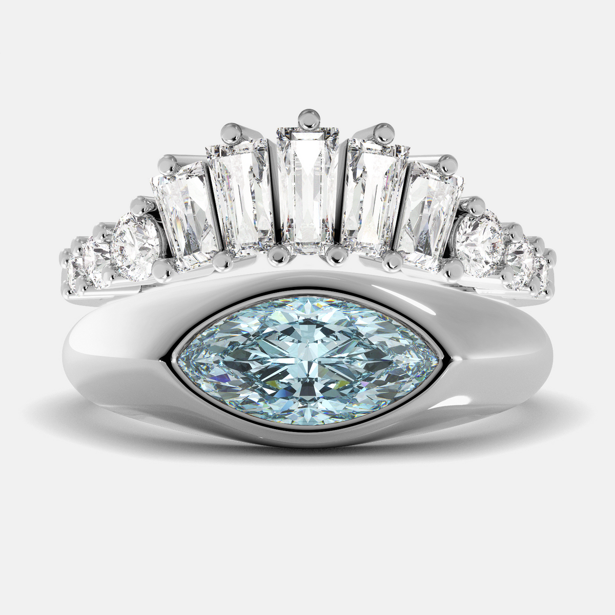 The Evil Eye Ring Set - Diamond