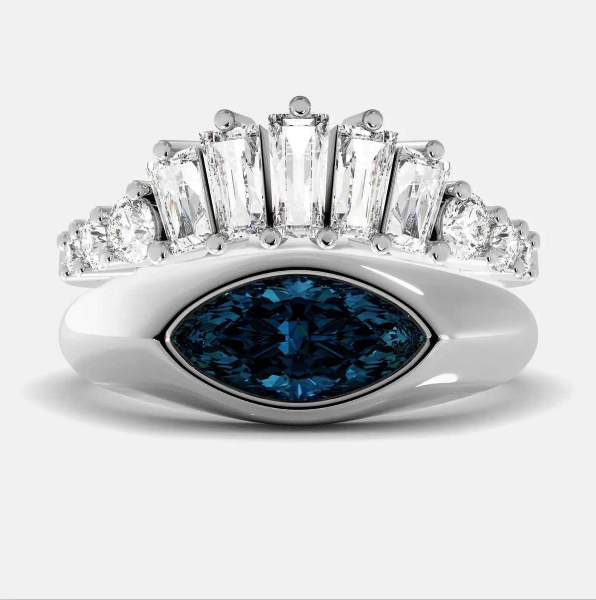 The Evil Eye Ring Set - Diamond