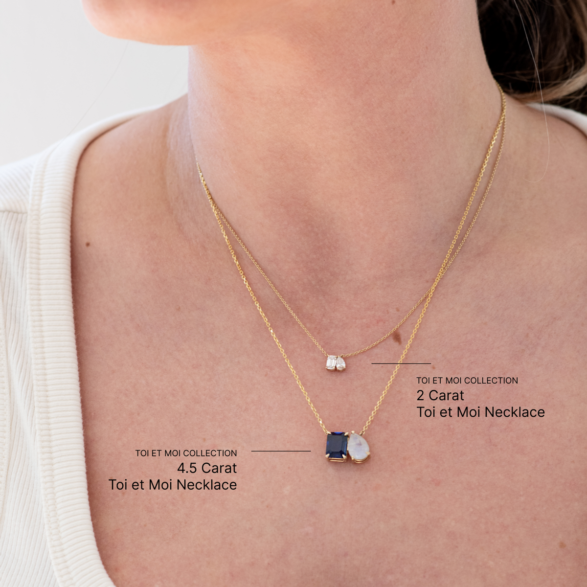 February Toi et Moi Necklace