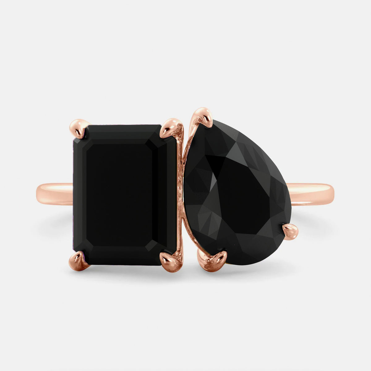 Onyx Toi et Moi Ring