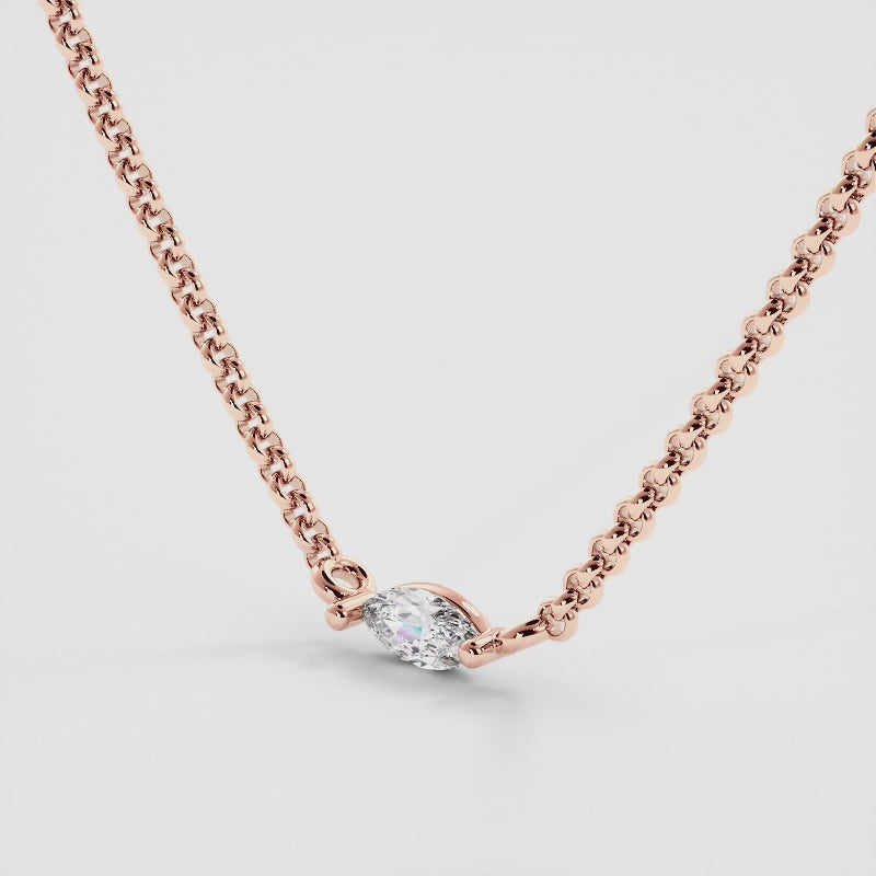 Diamond Mini Evil Eye Necklace