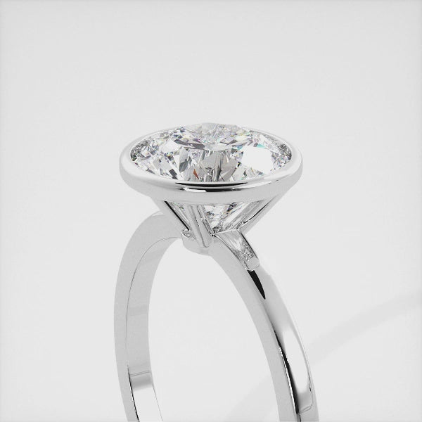 Round Bezel Diamond Ring